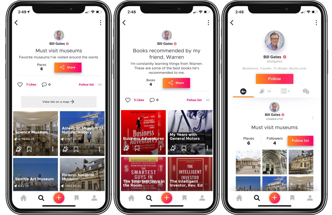 Recommendations startup Likewise emerges from Bill Gates’ private office, letting friends track and share their favorite things